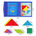 Wooden  Magnetic Tangram Puzzle Book